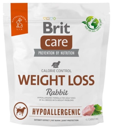 Przejdź do produktu Brit Care Hypoallergenic Dog Weight Loss Rabbit 1kg - karma sucha dla psa