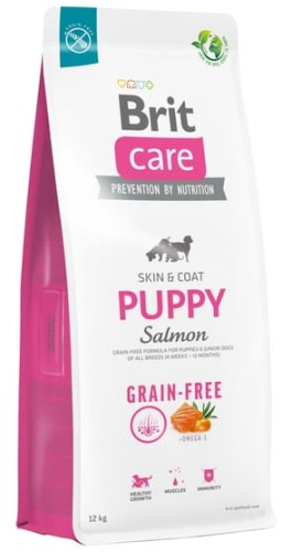 Przejdź do produktu Brit Care Grain Free Puppy Salmon 12kg - monobiałkowa karma sucha dla psa