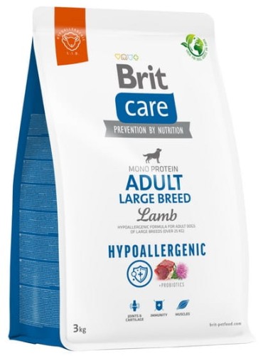 Przejdź do produktu Brit Care Hypoallergenic Adult Large Lamb 3kg - monobiałkowa karma sucha dla psa