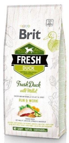 Przejdź do produktu Brit Fresh Dog Adult Active Duck & Millet 2,5kg - karma sucha dla psa