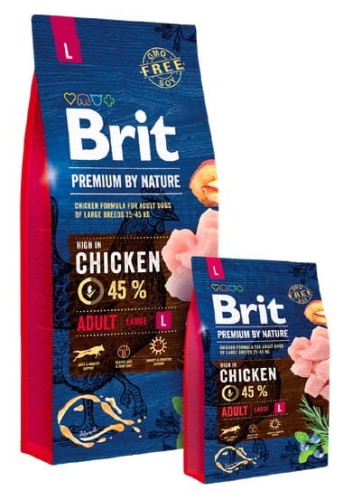 Przejdź do produktu Brit Premium By Nature Adult L Large 3kg - karma sucha dla psa