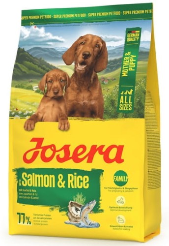 Przejdź do produktu Josera Mother & Puppy Salmon & Rice 12,5kg - karma sucha dla psa