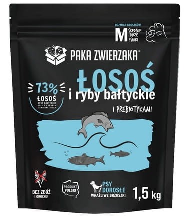 Przejdź do produktu Paka Zwierzaka Seventh Heaven Łosoś z rybami bałtyckimi 1,5kg - karma sucha dla psa