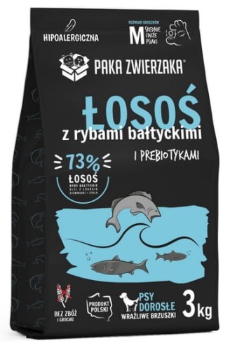 Przejdź do produktu Paka Zwierzaka Seventh Heaven Łosoś z rybami bałtyckimi 3kg - karma sucha dla psa
