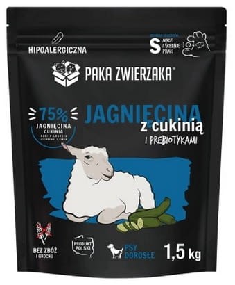 Przejdź do produktu Paka Zwierzaka Seventh Heaven Jagniecina z cukinią S 1,5kg - monobiałkowa karma sucha dla psa