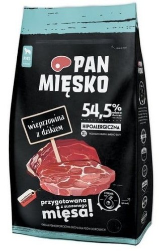 Przejdź do produktu Pan Mięsko - wieprzowina i dzik chrupki XL 20kg - karma sucha dla psa