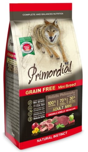 Przejdź do produktu Primordial Dog Grain Free Mini Adult Wild Boar & Lamb – Dziczyzna i Jagnięcina  2kg - karma sucha dla psa