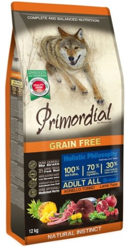 Przejdź do produktu Primordial Dog Grain Free Adult Tuna & Lamb – Tuńczyk i Jagnięcina 12kg - karma sucha dla psa