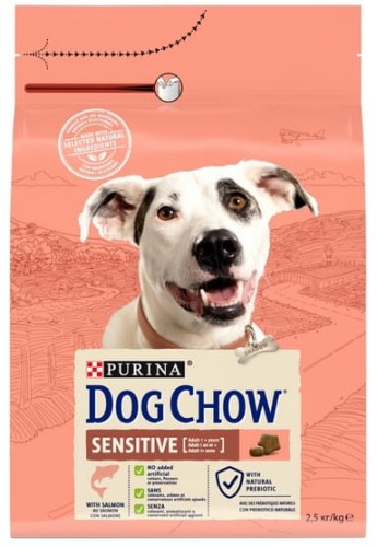 Przejdź do produktu Purina Dog Chow Adult Sensitive Łosoś 2,5kg - karma sucha dla psa