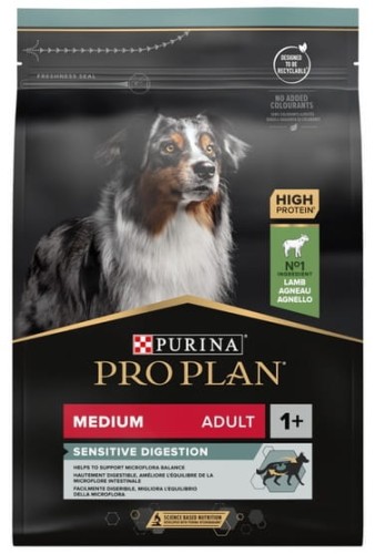 Przejdź do produktu Purina Pro Plan Adult Medium Sensitive Digestion 3kg - karma sucha dla psa