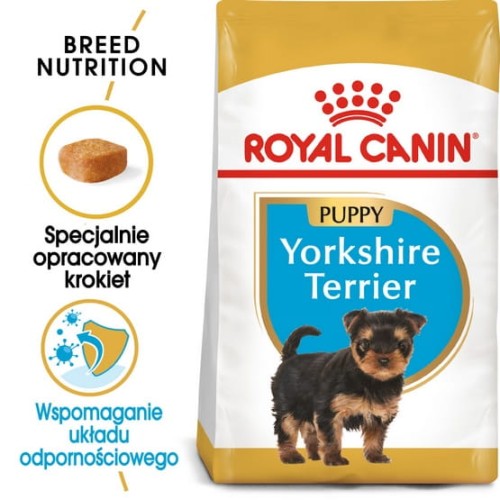 Przejdź do produktu Royal Canin Yorkshire Terrier Puppy dla szczeniąt do 10 miesiąca, rasy yorkshire terrier 0,5kg - karma sucha dla szczeniąt