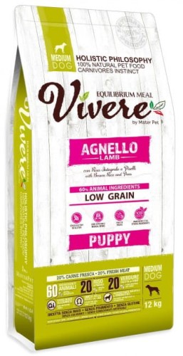 Przejdź do produktu Vivere Dog Medium Puppy Lamb 12kg - karma sucha dla psa