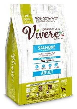Przejdź do produktu Vivere Dog Medium Adult Salmon 3kg Karma Monobiałkowa z Łososiem – karma sucha dla psa