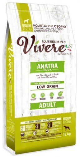Przejdź do produktu Vivere Dog Medium Adult Kaczka 3kg - monobiałkowa karma sucha dla psa