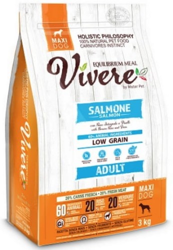 Przejdź do produktu Vivere Dog Maxi Adult Łosoś 3kg - monobiałkowa karma sucha dla psów dużych ras
