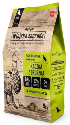 Przejdź do produktu Wiejska Zagroda Kaczka z gruszką 9kg – karma sucha dla psa
