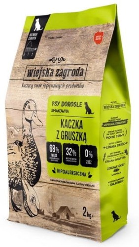 Przejdź do produktu Wiejska Zagroda Kaczka z gruszką 2kg - karma sucha dla psa
