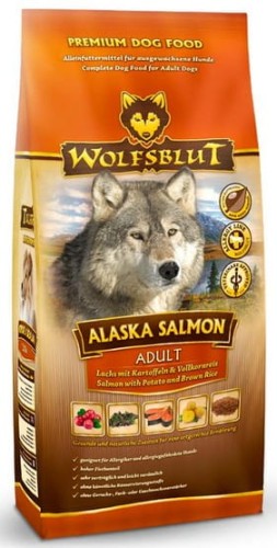 Przejdź do produktu Wolfsblut Dog Alaska Salmon - łosoś i ryż 2kg - monobiałkowa karma sucha dla psa