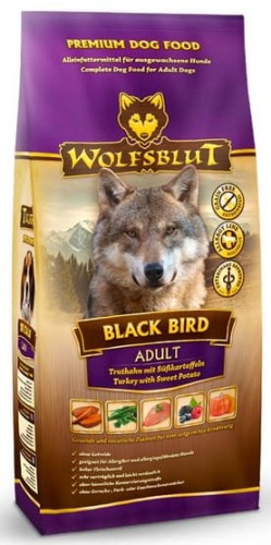 Przejdź do produktu Wolfsblut Dog Black Bird Adult - indyk i bataty 2kg - monobiałkowa karma sucha dla psa