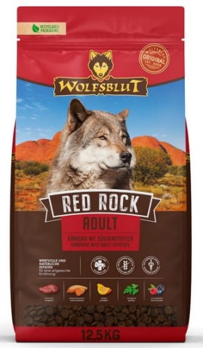 Przejdź do produktu Wolfsblut Dog Red Rock - kangur i bataty 12,5kg - monobiałkowa karma sucha dla psa