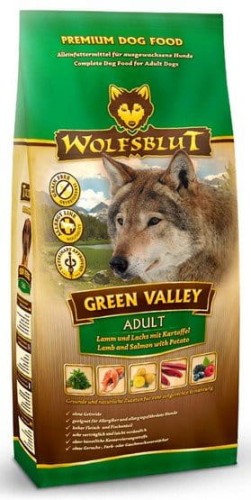 Przejdź do produktu Wolfsblut Dog Green Valley - jagnię, łosoś i ziemniaki 12,5kg - karma sucha dla psa