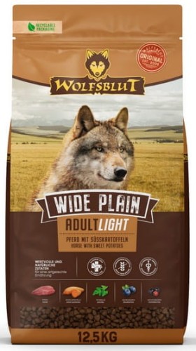 Przejdź do produktu Wolfsblut Dog Wide Plain Adult Light - konina i bataty 12,5kg - monobiałkowa karma sucha dla psa