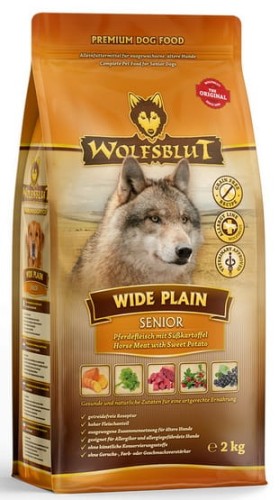 Przejdź do produktu Wolfsblut Dog Wide Plain Senior - konina i bataty 2kg – monobiałkowa karma sucha dla psa
