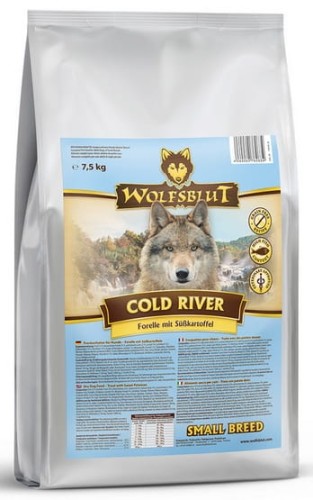Przejdź do produktu Wolfsblut Dog Cold River Small - pstrąg i bataty 7,5kg - karma sucha dla psa