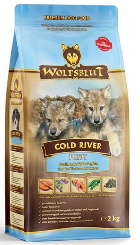 Przejdź do produktu Wolfsblut Dog Cold River Puppy - pstrąg i bataty 2kg - karma sucha dla psa