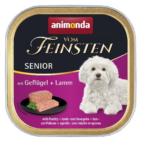 Przejdź do produktu Animonda vom Feinsten Dog Senior Drób i Jagnięcina 150g - karma mokra dla psa