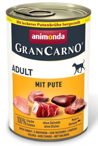 Przejdź do produktu Animonda GranCarno Original Adult Pute Indyk puszka 400g - karma mokra dla psa