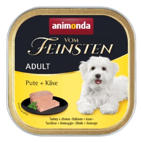 Przejdź do produktu Animonda vom Feinsten Dog Indyk i Ser 150g - karma mokra dla psa