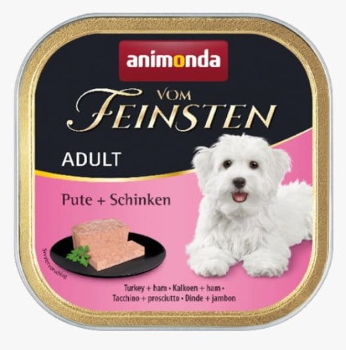 Przejdź do produktu Animonda vom Feinsten Dog Indyk i Szynka 150g - karma mokra dla psa