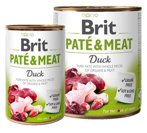 Przejdź do produktu Brit Pate & Meat Dog Duck puszka 800g - karma mokra dla psa