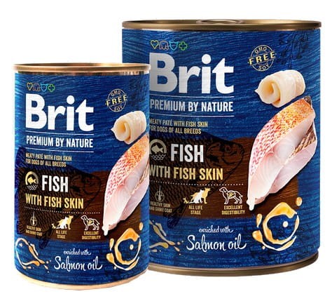 Przejdź do produktu Brit Premium By Nature Fish & Fish Skin puszka 800g - karma mokra dla psa