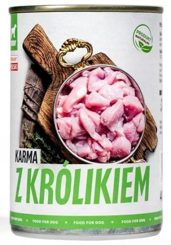 Przejdź do produktu TUF TUF Mielonka z królikiem puszka 400g - karma mokra dla psa