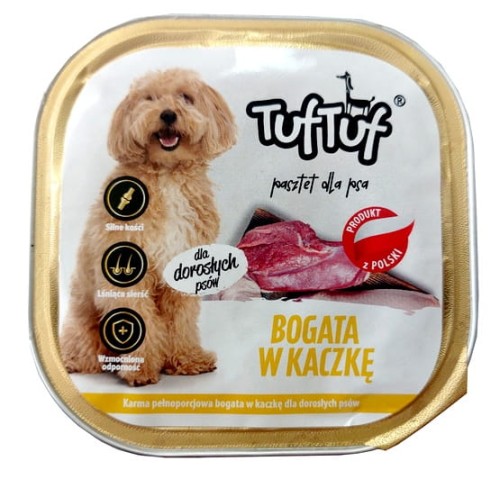 Przejdź do produktu Bult Pasztet z kaczki alupak tacka 300g - karma mokra dla psa