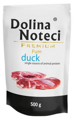 Przejdź do produktu Dolina Noteci Premium Pure Kaczka saszetka 500g - monobiałkowa karma mokra dla psa