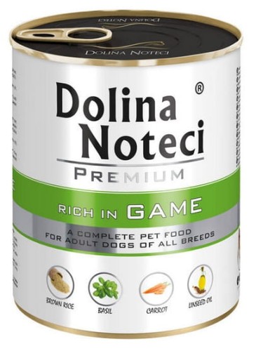 Przejdź do produktu Dolina Noteci Premium Dziczyzna puszka 800g - karma mokra dla psa
