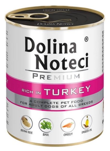 Przejdź do produktu Dolina Noteci Premium Indyk puszka 800g - karma mokra dla psa