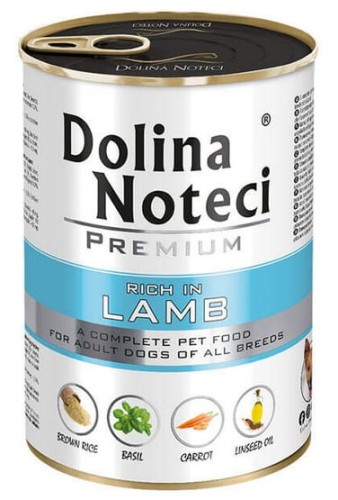 Przejdź do produktu Dolina Noteci Premium Jagnięcina puszka 400g - karma mokra dla psa