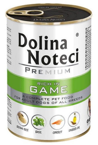Przejdź do produktu Dolina Noteci Premium Dziczyzna puszka 400g - karma mokra dla psa