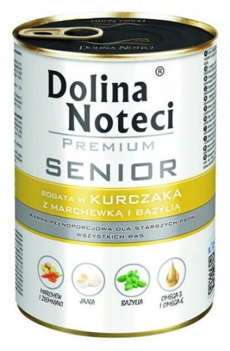 Przejdź do produktu Dolina Noteci Premium Senior Kurczak puszka 400g - karma mokra dla psa