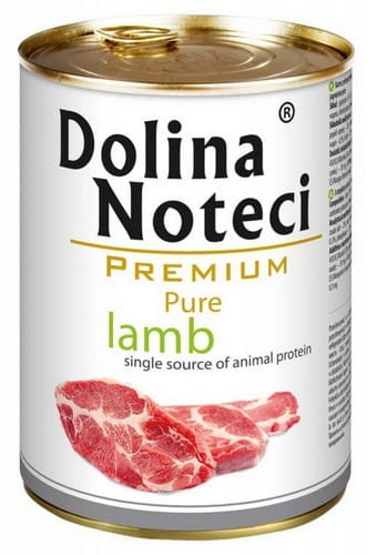 Przejdź do produktu Dolina Noteci Premium Pure Jagnięcina puszka 400g - karma mokra dla psa