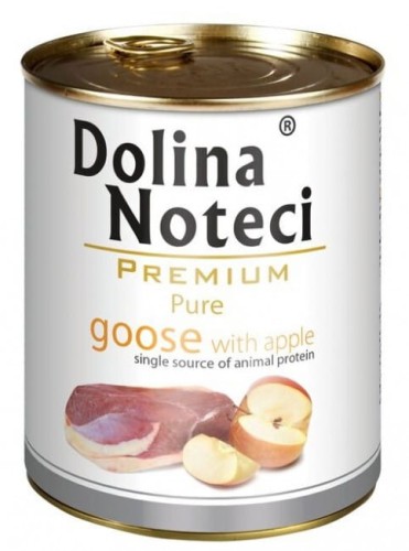 Przejdź do produktu Dolina Noteci Premium Pure Gęś i jabłko puszka 800g - karma mokra dla psa