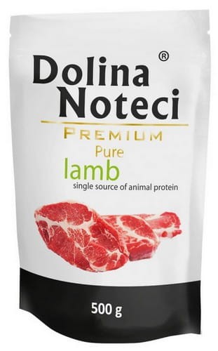 Przejdź do produktu Dolina Noteci Premium Pure Jagnięcina saszetka 500g - karma mokra dla psa