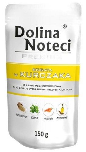 Przejdź do produktu Dolina Noteci Premium Kurczak saszetka 150g - karma mokra dla psa