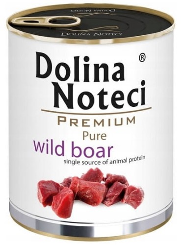Przejdź do produktu Dolina Noteci Premium Pure Dzik puszka 800g - monobiałkowa karma mokra dla psa