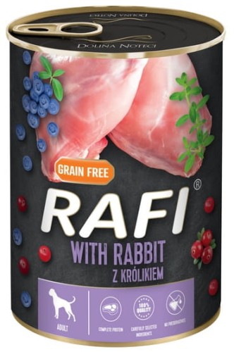 Przejdź do produktu Rafi Królik puszka 400g - karma mokra dla psa