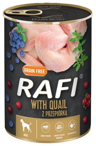 Przejdź do produktu Rafi Przepiórka puszka 400g - karma mokra dla psa
